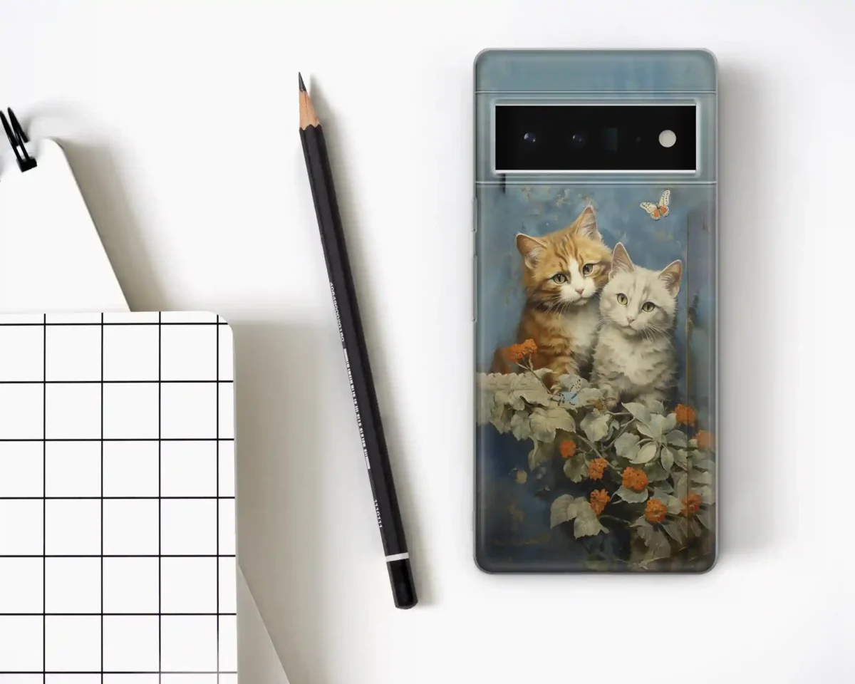 Tabby kittens sitting together︱Cat Phone case Four copy