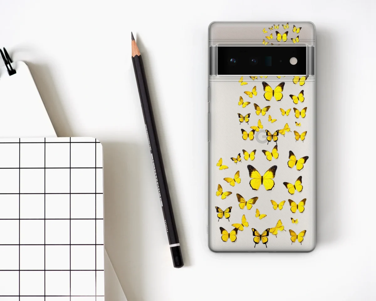 Clear yellow︱Butterfly Phone case Four copy