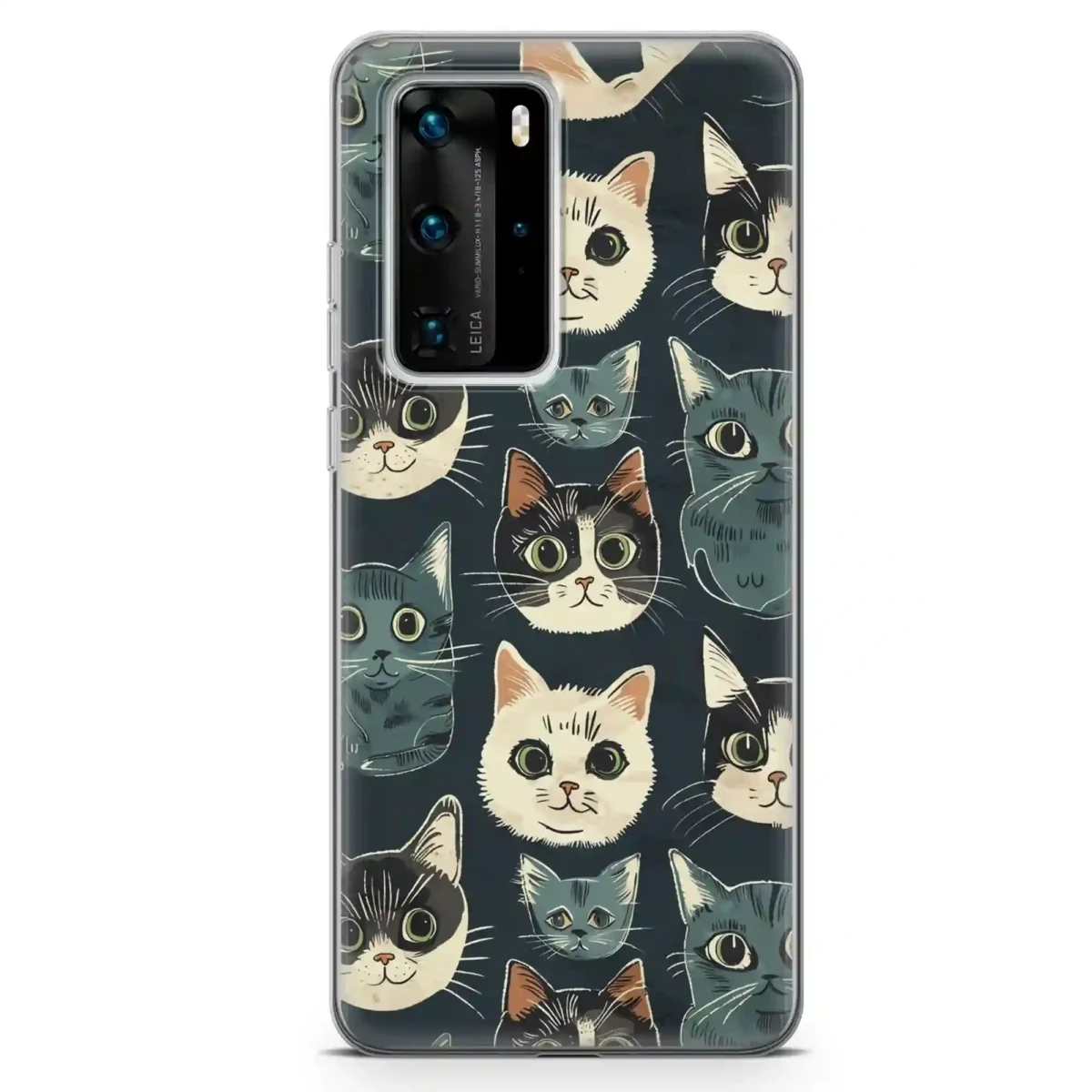 Cute Smile Face︱Cat Phone case HUAWEI MAIN copy