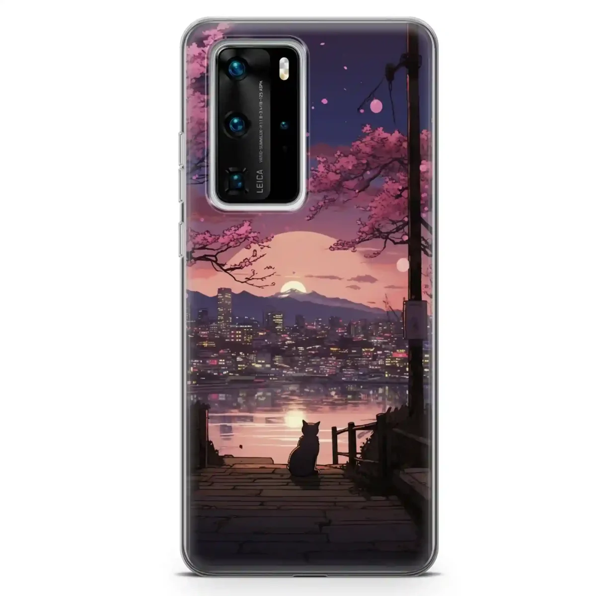 Kittie in Cherry Blossom︱Cat Phone case HUAWEI MAIN copy