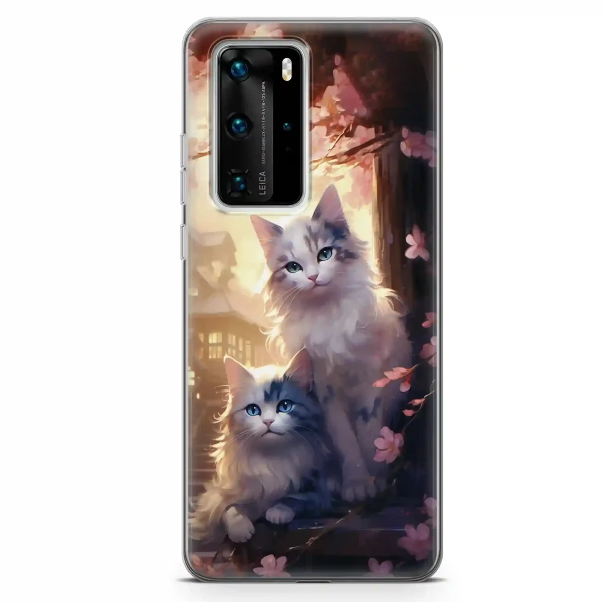 Lilies and ︱Cat Phone case HUAWEI MAIN copy