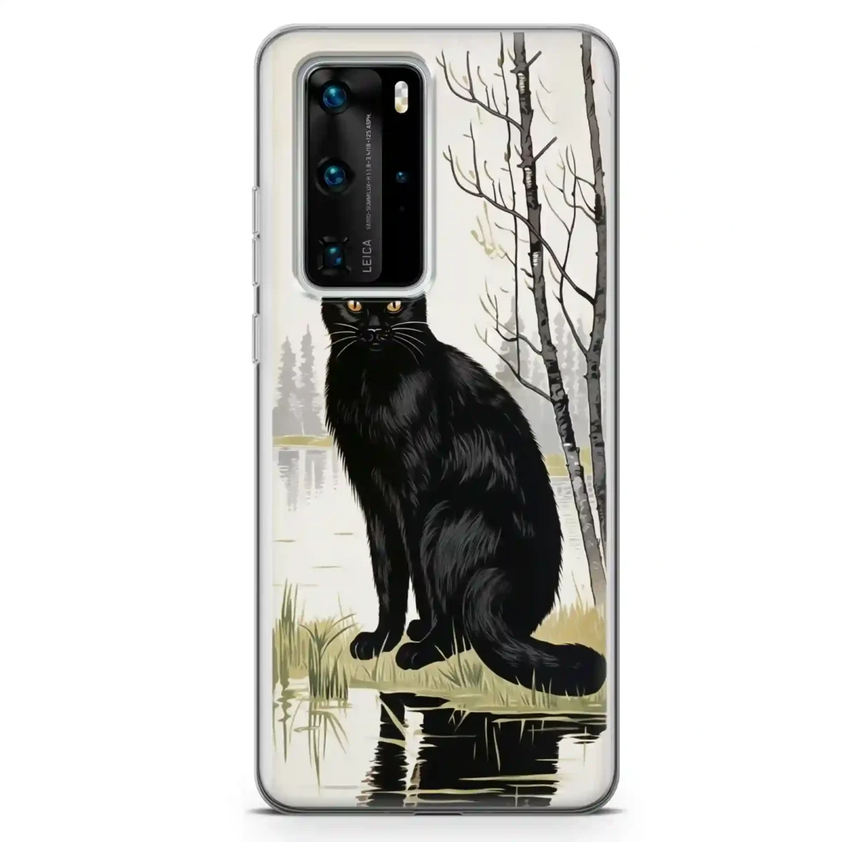 Black Adorable︱Cat Phone case HUAWEI MAIN copy