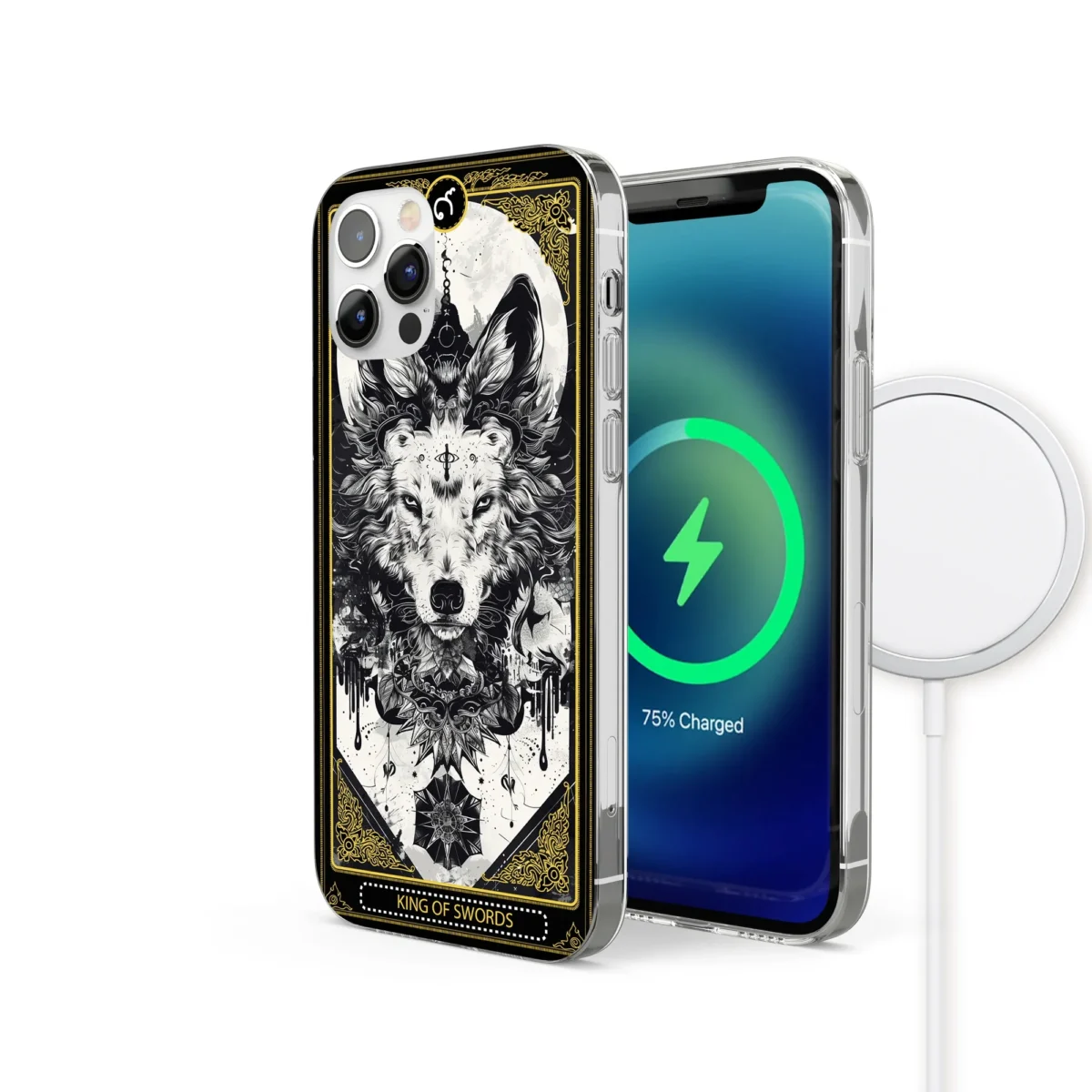 King of Swords︱Tarot Card Phone case IPhone Side Image copy