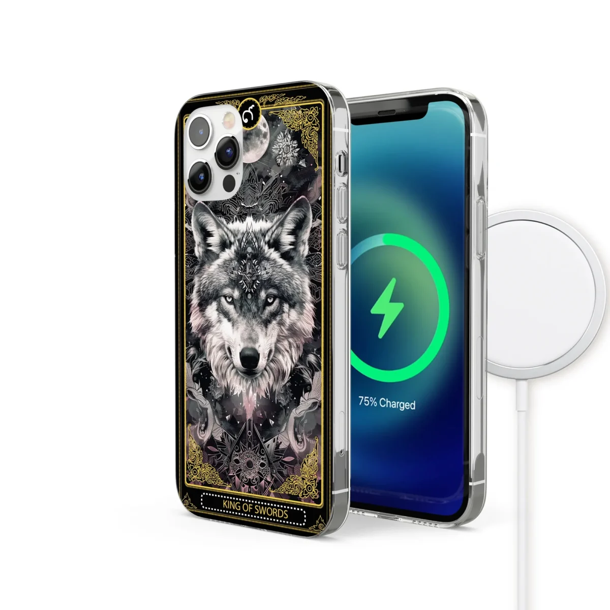 King of Swords︱Tarot Card Phone case IPhone Side Image copy
