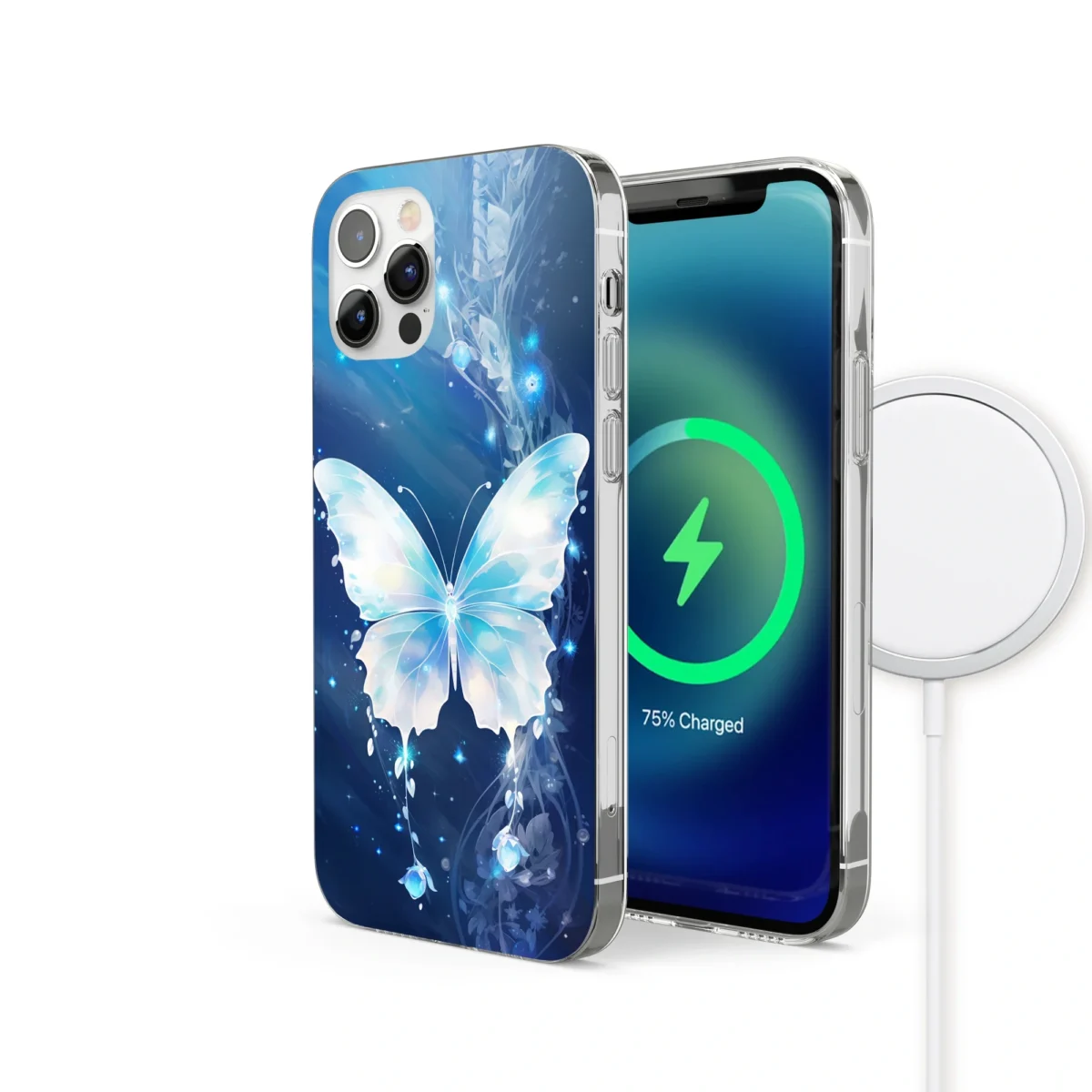Silver︱Butterfly Phone case IPhone Side Image copy