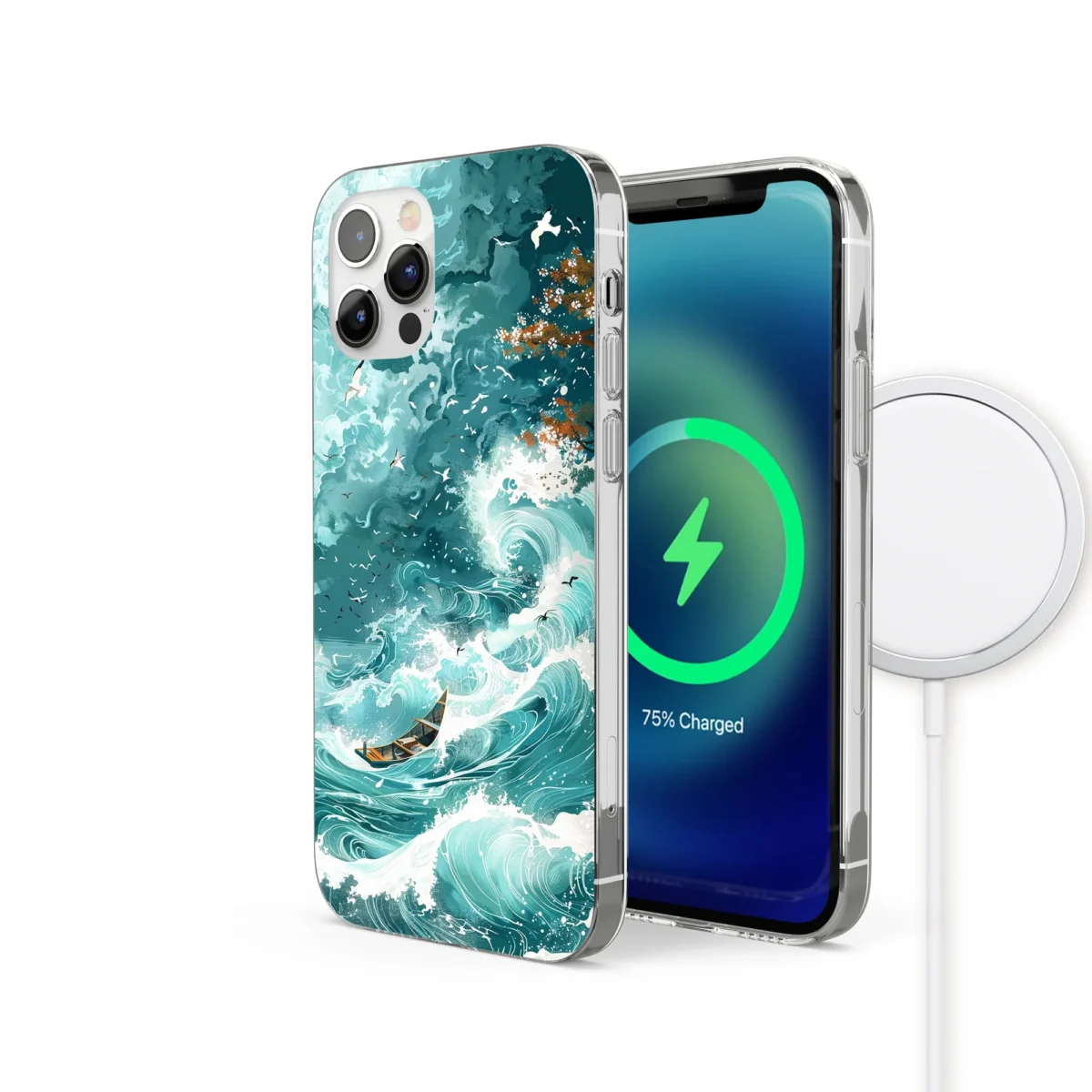 Japanese︱Wave Phone case IPhone Side Image copy