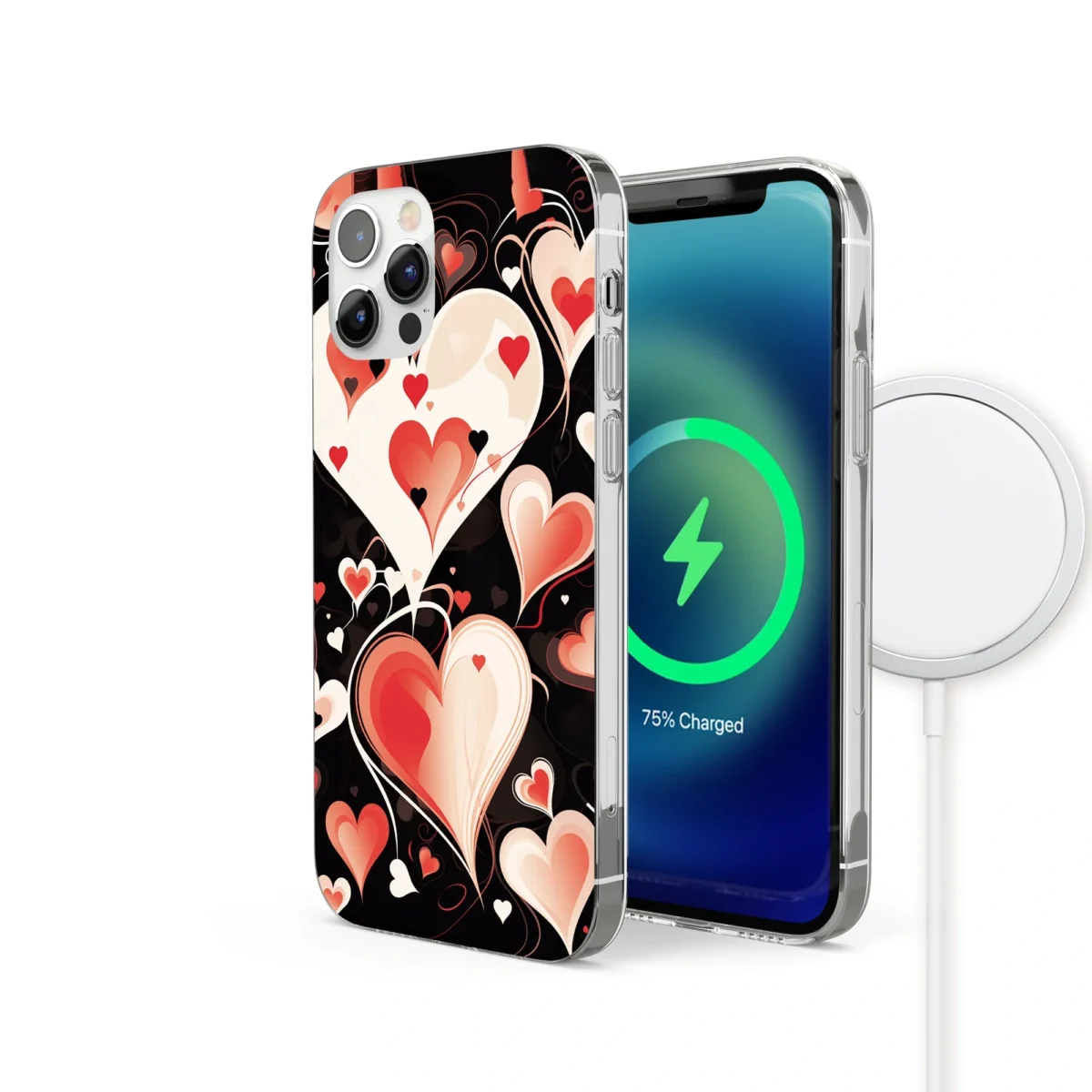 Valentine's Day Sublimation︱Heart Phone case IPhone Side Image copy