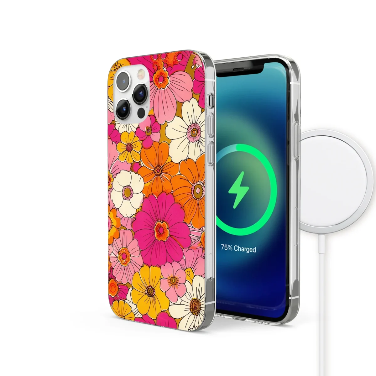 Colorful︱Retro Folwers Phone case IPhone Side Image copy