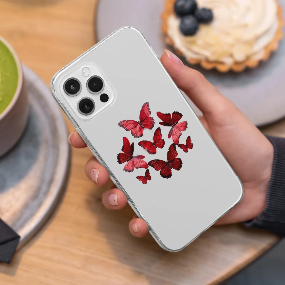 Cute Red Minimalistic︱Butterfly Phone case Iphone Lifestyle image copy