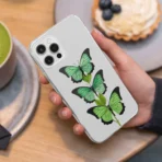 Iphone Lifestyle image copy Green︱Clear Butterfly Phone case Iphone Lifestyle image copy