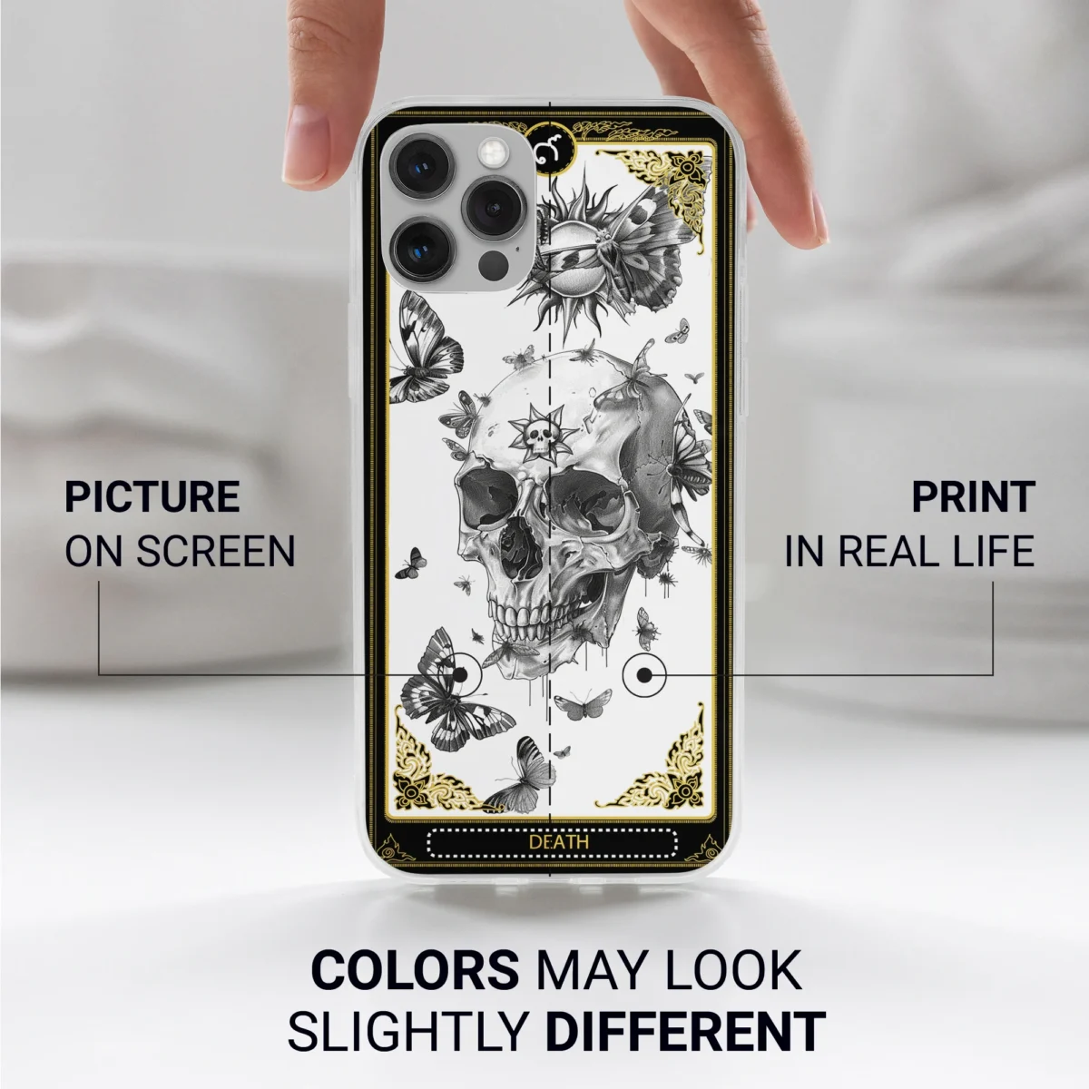 Death︱Tarot Card Phone case Iphone print color difference copy