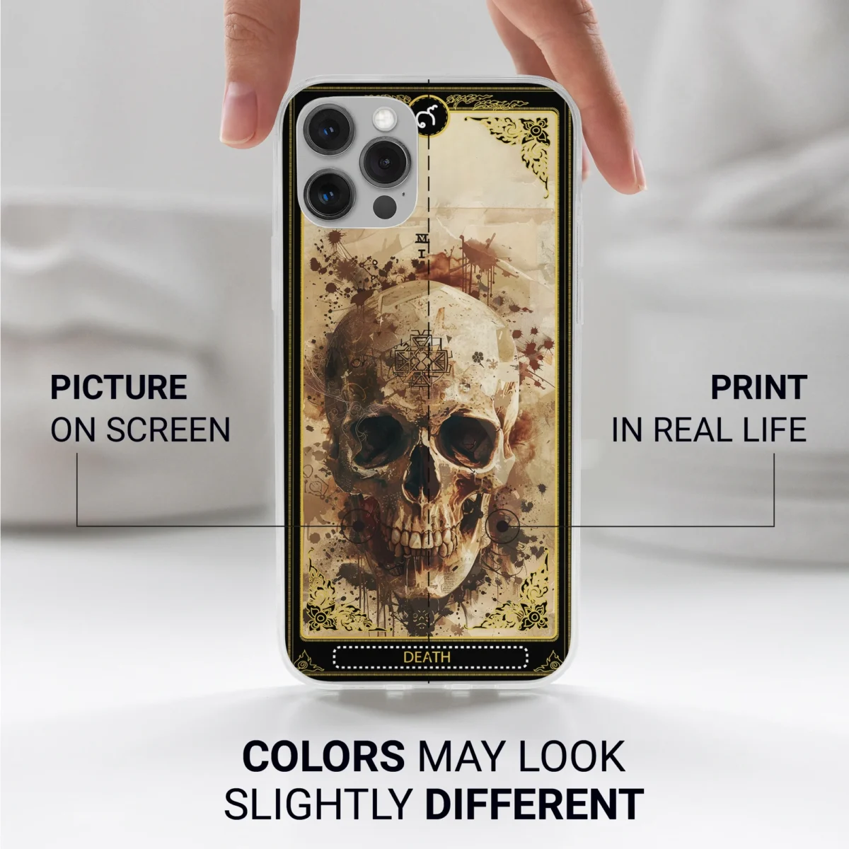 Death︱Tarot Card Phone case Iphone print color difference copy