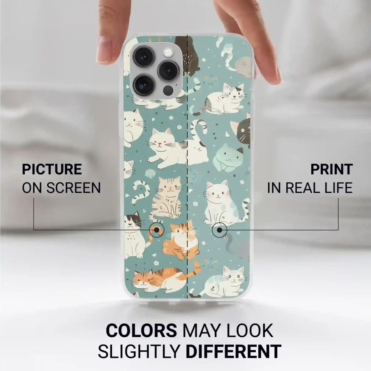 Little Funny︱Cat Phone case Iphone print color difference copy