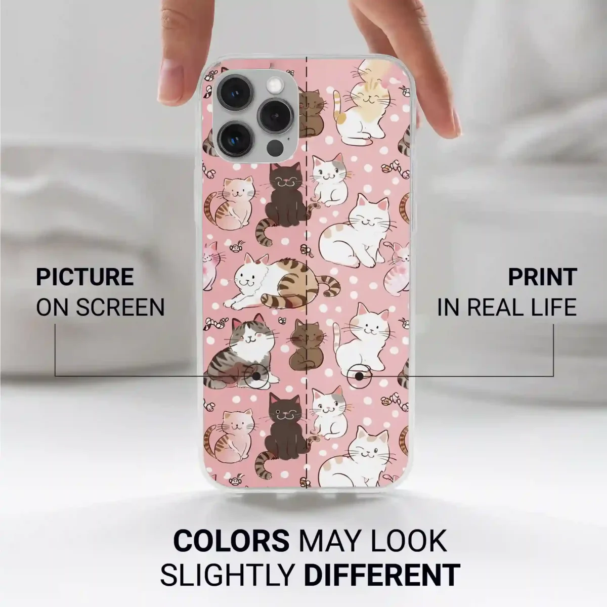 Cartoonish︱Cat Phone case Iphone print color difference copy