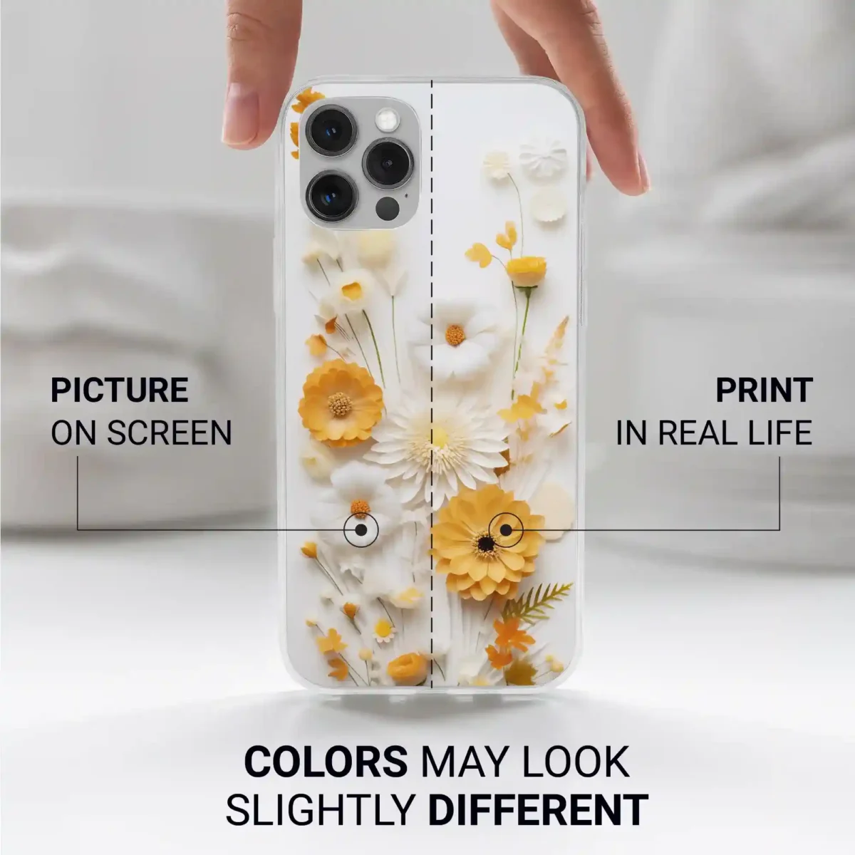Yellow Coquette︱Boho Flowers Phone case Iphone print color difference copy
