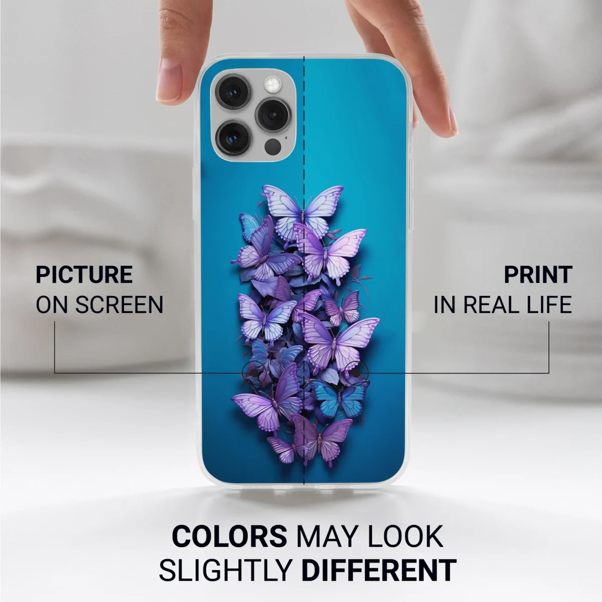 Purple︱Butterfly Phone case Iphone print color difference copy