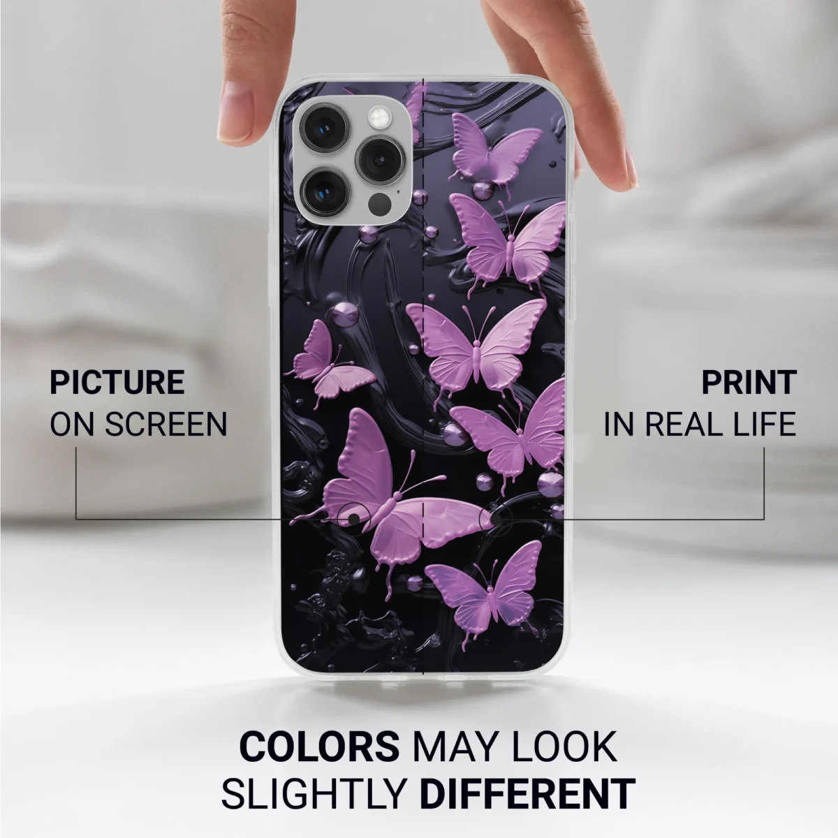 Cute︱Butterfly Phone case Iphone print color difference copy