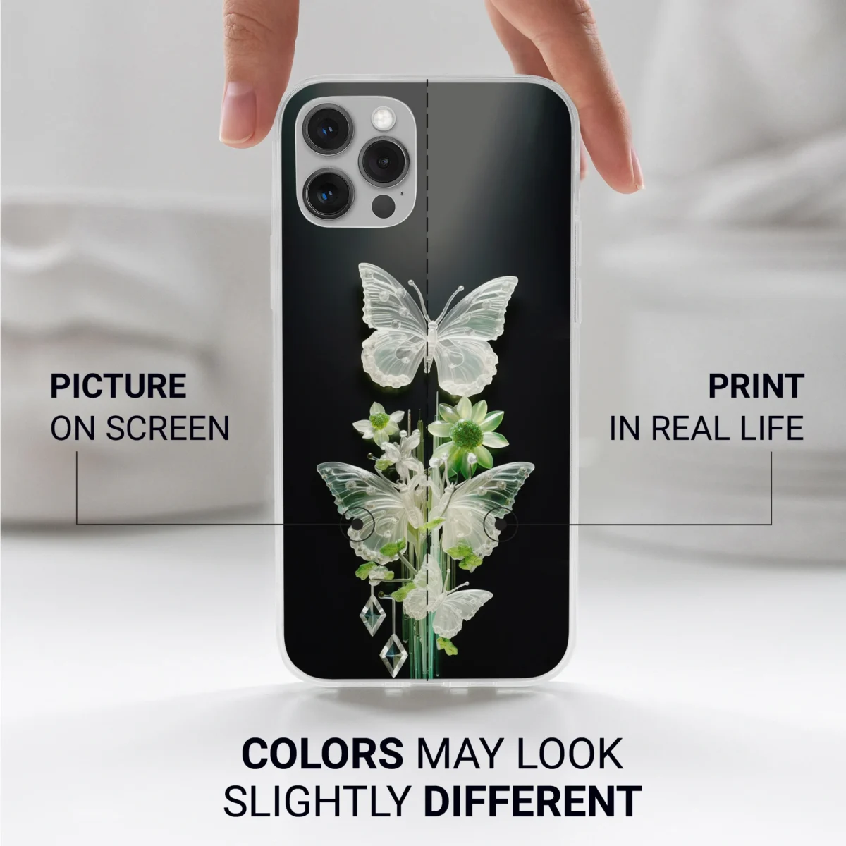 3d︱Butterfly Phone case Iphone print color difference copy