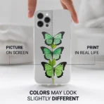 Iphone print color difference copy Green︱Clear Butterfly Phone case Iphone print color difference copy