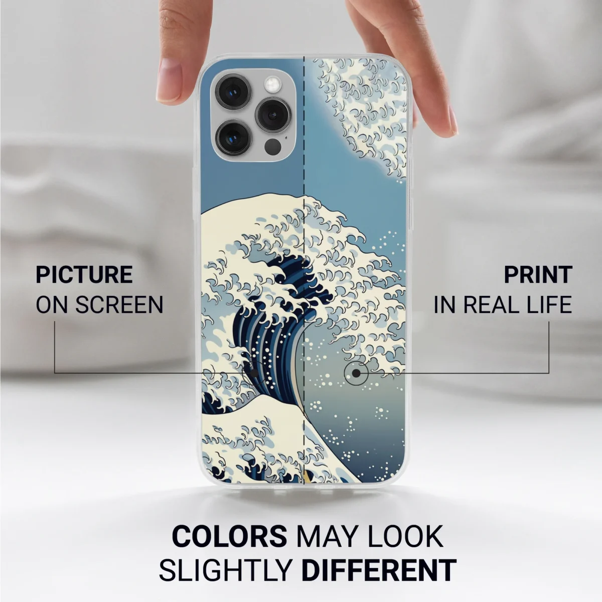 Ukiyo-e Japanese︱Wave Phone case Iphone print color difference copy