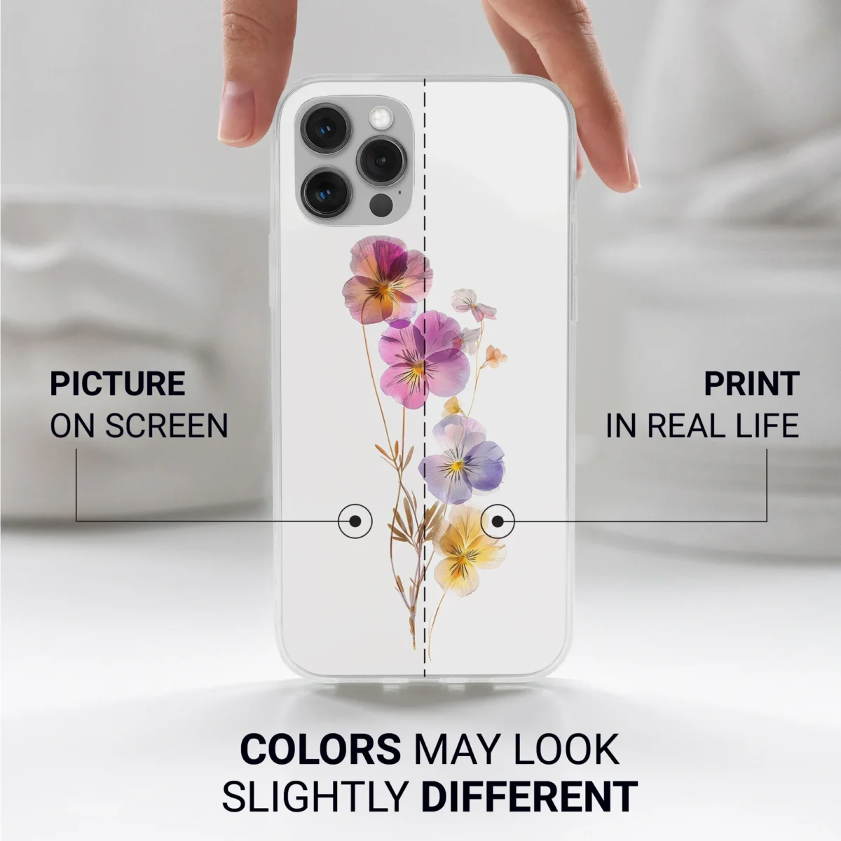 Soft︱Flower Phone case Iphone print color difference copy