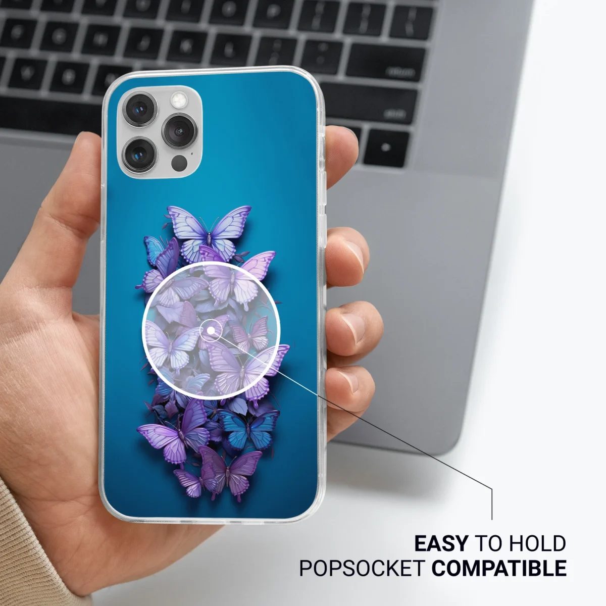 Purple︱Butterfly Phone case Life style image 2 copy