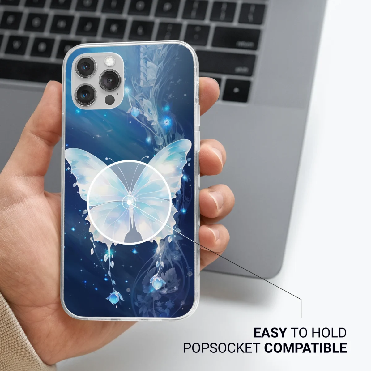Silver︱Butterfly Phone case Life style image 2 copy