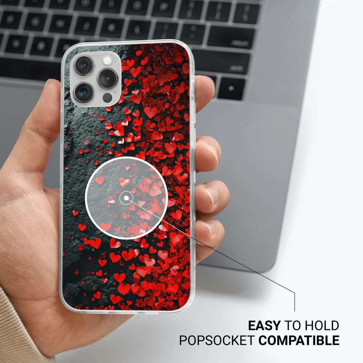 Red︱Heart Phone case Life style image 2 copy