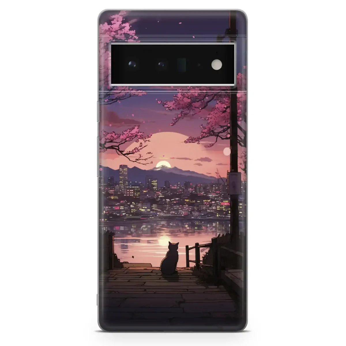 Kittie in Cherry Blossom︱Cat Phone case Pixel Main copy