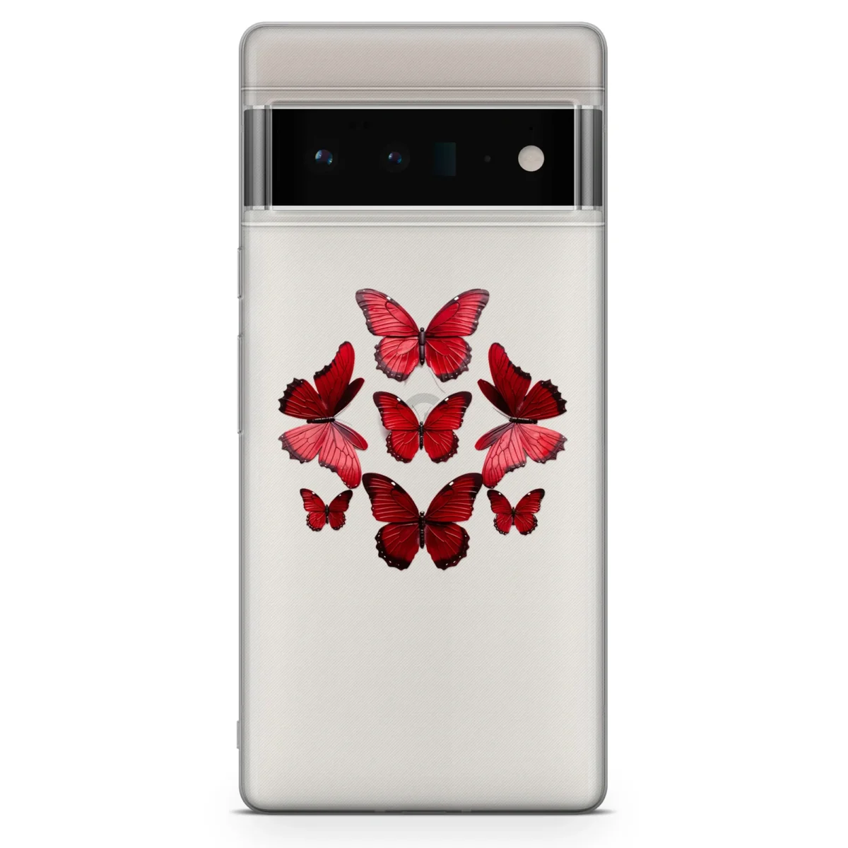 Cute Red Minimalistic︱Butterfly Phone case Pixel Main copy