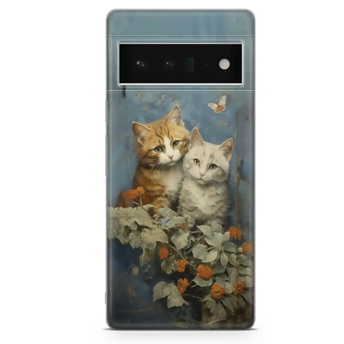 Tabby kittens sitting together︱Cat Phone case Pixel Main copy