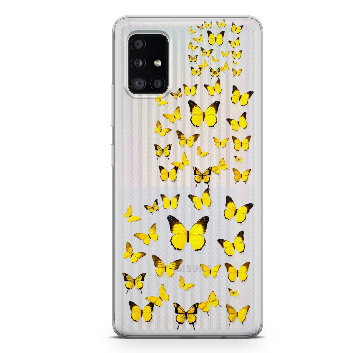 Clear yellow︱Butterfly Phone case SAMSUNG MAIN copy