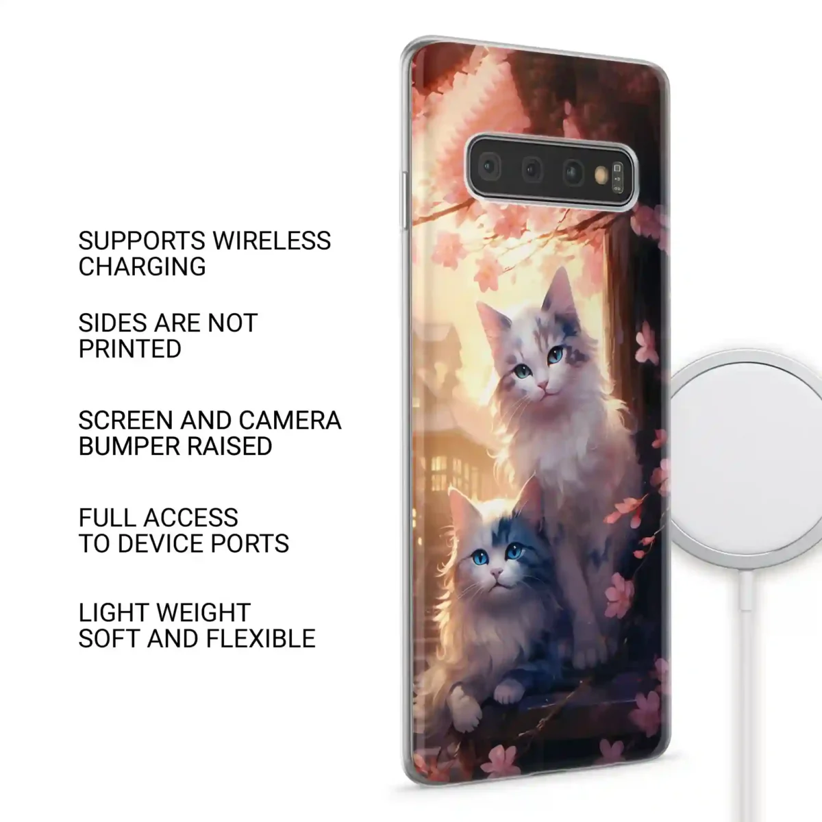 Lilies and ︱Cat Phone case SIDE IMAGE copy