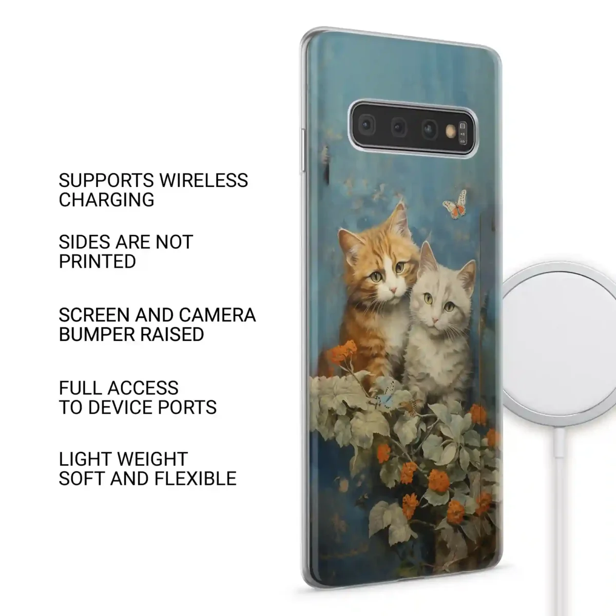 Tabby kittens sitting together︱Cat Phone case SIDE IMAGE copy