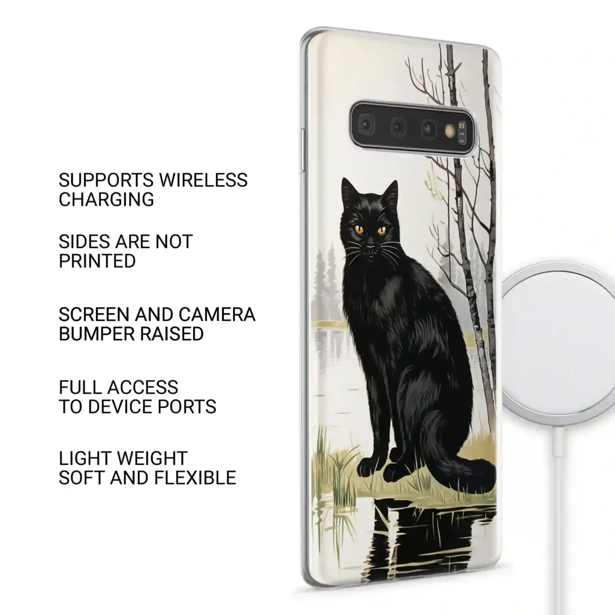 Black Adorable︱Cat Phone case SIDE IMAGE copy