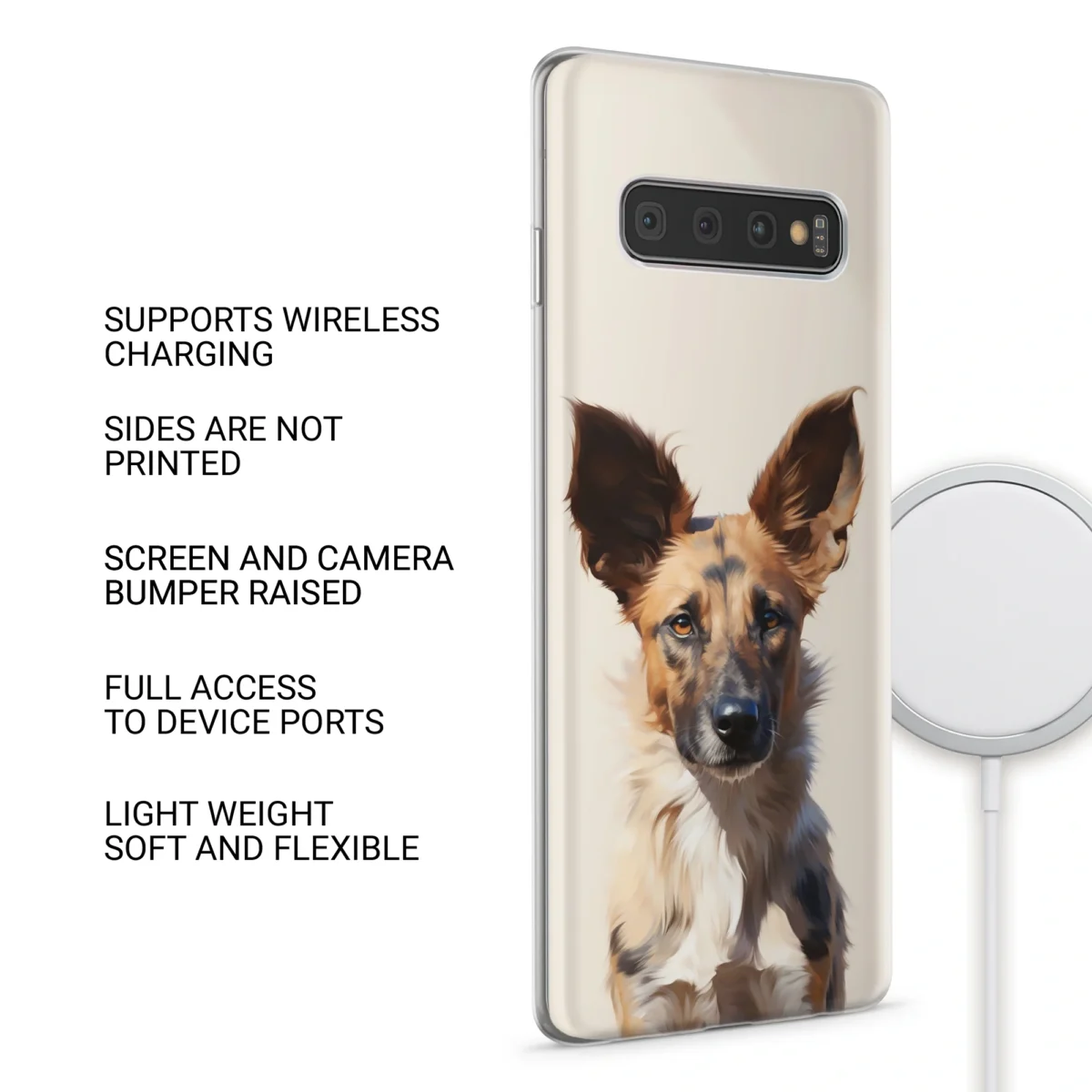 Boho Pet Portrait︱Dog Phone case SIDE IMAGE copy