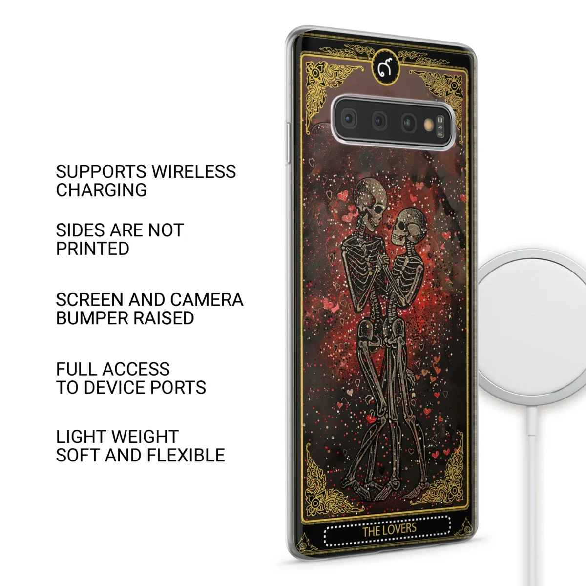 Skeleton Lovers︱Tarot Card Phone case SIDE IMAGE copy