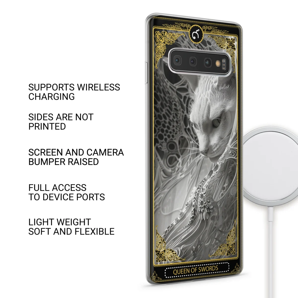 Queen of Swords︱Tarot Card Phone case SIDE IMAGE copy