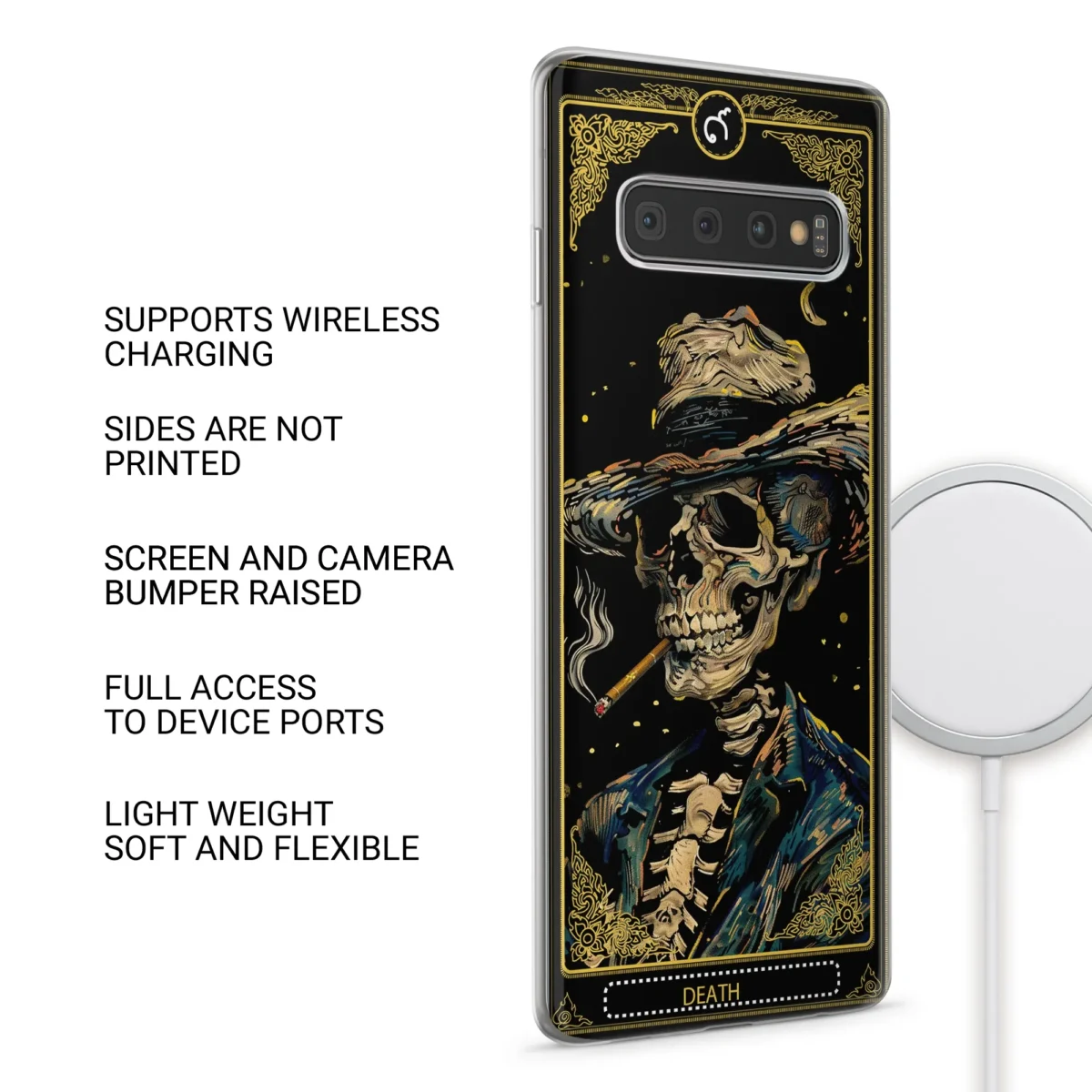 Skeleton︱Tarot Card Phone case SIDE IMAGE copy