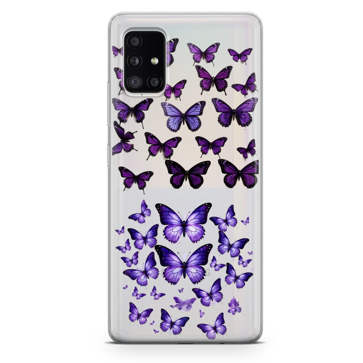 Clear Purple︱Butterfly Phone case Samsung Main copy