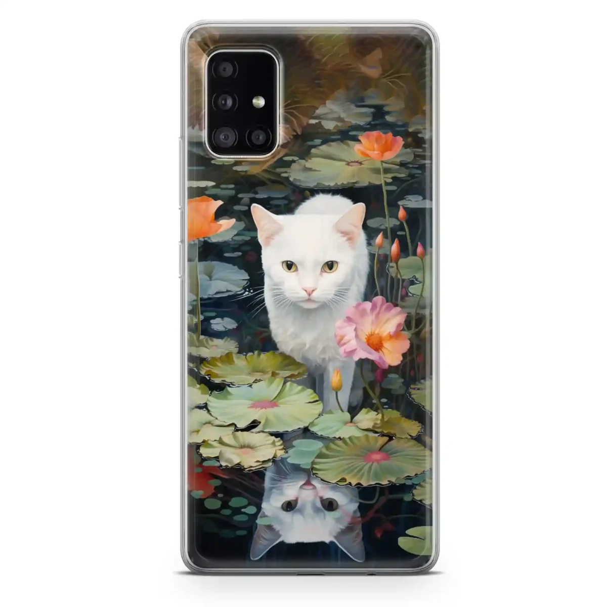 White︱Cat Phone case Samsung Main copy