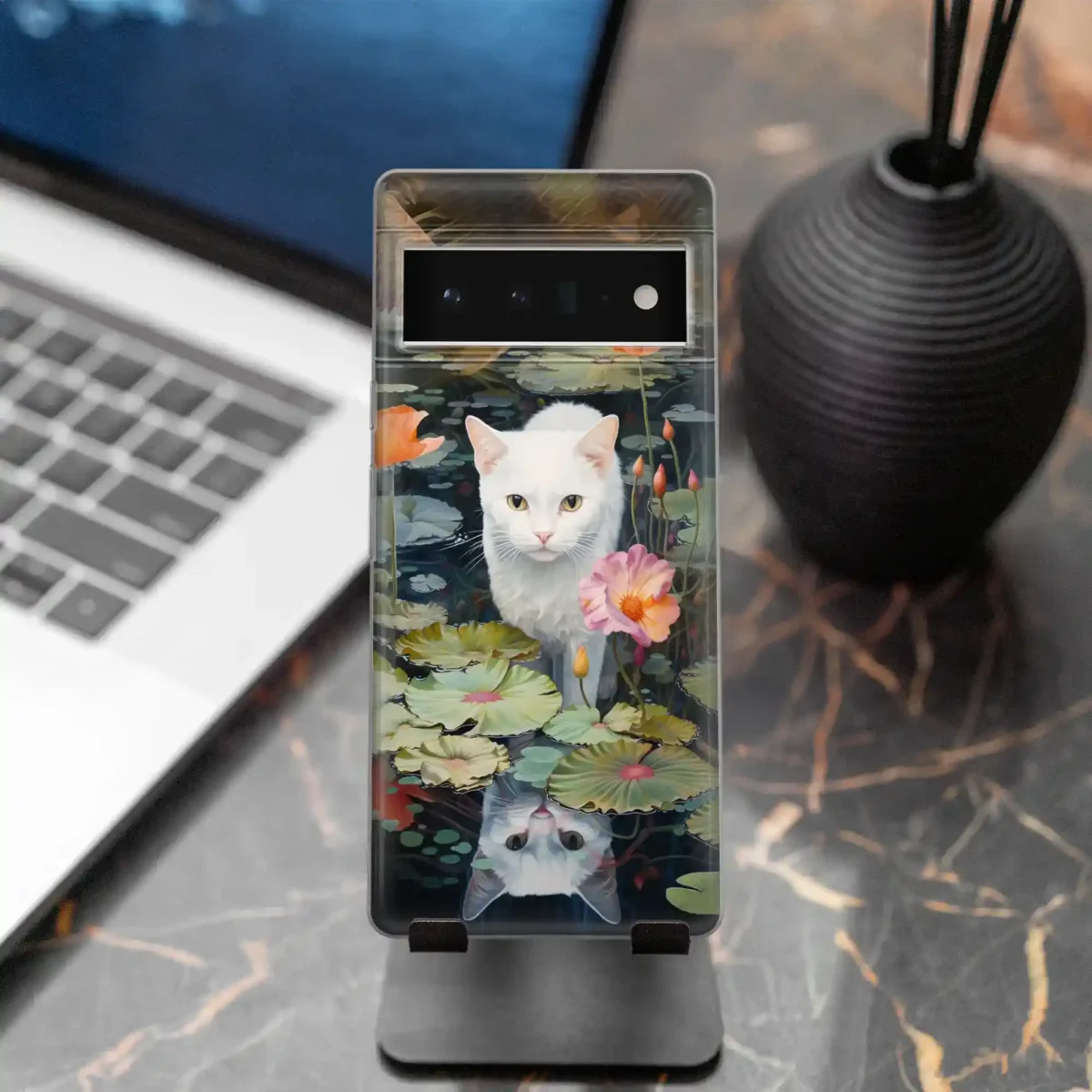 White︱Cat Phone case seven copy