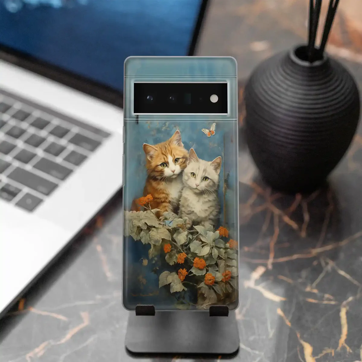 Tabby kittens sitting together︱Cat Phone case seven copy