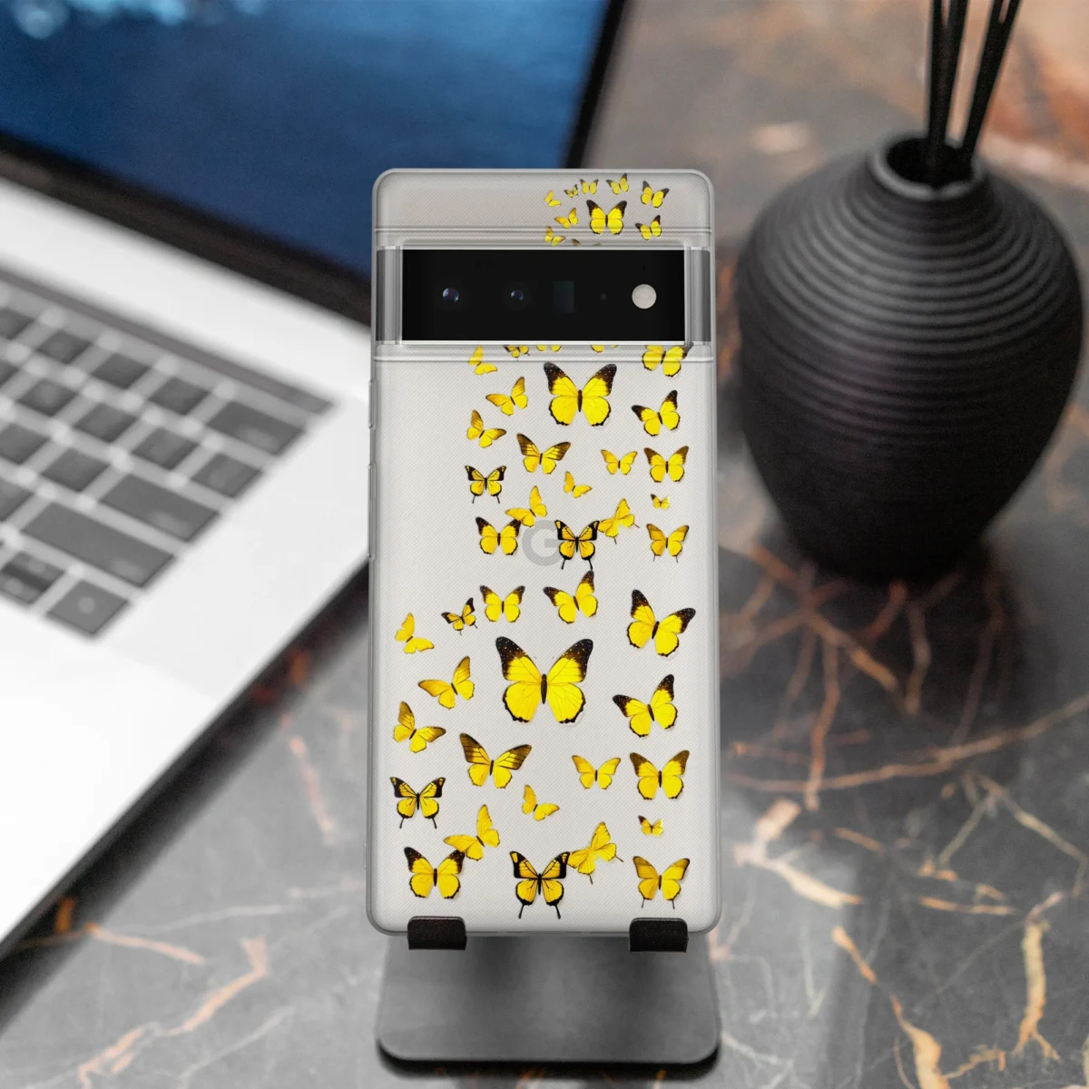 Clear yellow︱Butterfly Phone case seven copy