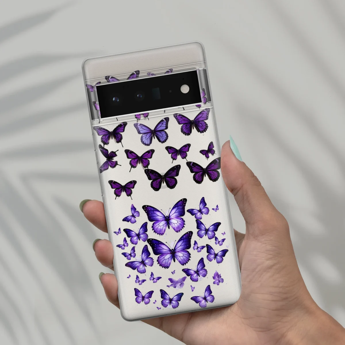 Clear Purple︱Butterfly Phone case six copy
