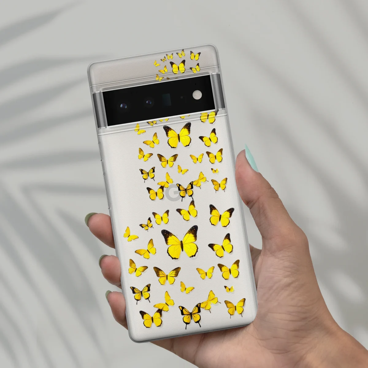 Clear yellow︱Butterfly Phone case six copy
